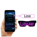 LED Light-emitting Glasses Multilingual Bluetooth Mobile Phone Control Editing Animation Custom Patterns Magic Glasses Bluetooth Glasses