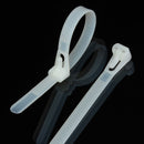 Suleve ZT06 100pcs Releasable Nylon Cable Core Wire Zip Ties Strap Strips 150/200/300mm Length