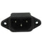 AC 250V/10A IEC320 C14 Male 3Pin Power Inlet Panel Mounting Power Inlet Socket