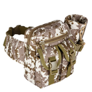 Tactical Waist Bag Pouch Haversack Messenger Bag With Bottle Pack For Camping Hiking