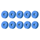 10Pcs M5 Manual Knurled Thumb Aluminum Alloy Screw Nut Spacer Flat Washer