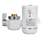 220V 3000W Electric Hot Faucet Water Heater Kitchen Cold Heating Faucet Tankless Digital Instantaneous Water Heater Water Tap With Adapter EU Plug
