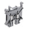 50Pcs UK2.5B/UK3N/UK5N Guide Rail Terminal Block 0.2-2.5m 32A 800V Connector Terminal