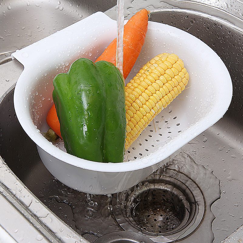 Multifunctional Creativity Hanging Sink Drain Basket Vegetables Fruit Storage Kitchen Organizer