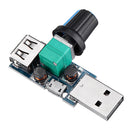 5Pcs USB Fan Speed Controller Module Reducing Noise Multi-stall Adjustment Governor DC 4-12V