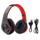 Luminous LED bluetooth 5.0 Headset Foldable Long Capacity Noise Reduction Call Headphone Support FM TF Card