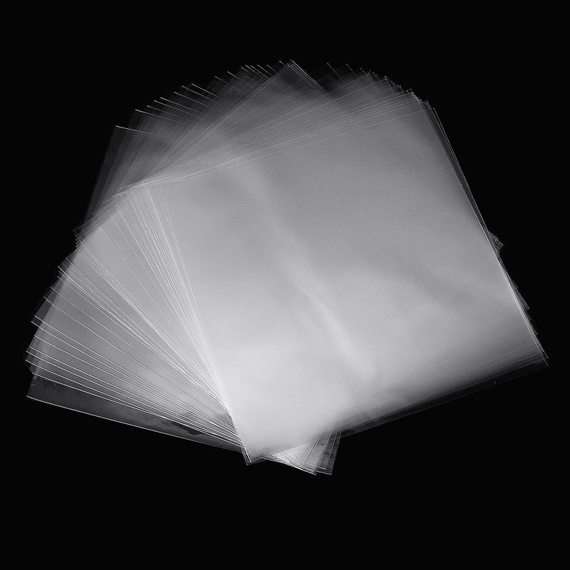 50Pcs Arcs + 50 Pcs Squares Cover Clear Sleeves Record Outer Storage PE Case CD Storage Bag