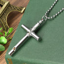 Cross Whistle Pendant Women Men Long Necklace Jewelry Couple Gifts