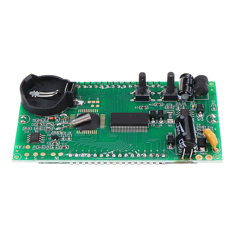 Dual Channel Temperature Display Screen Module DIY Digit Thermometer with Voltmeter Time DC 10-32V For Car Automotive Water Temperature