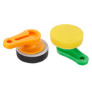 Car Waxing Cleaning Sponge Delicate Soft Plastic Handle Round Waxer Car Maintenance Tools