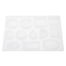 83Pcs DIY Silicone Molds Making Jewelry Pendant Resin Casting Mould Tool W/ Bag