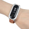 Bakeey Replacement Matte Case Leather Anti-lost Design Watch Band for Xiaomi Miband 3