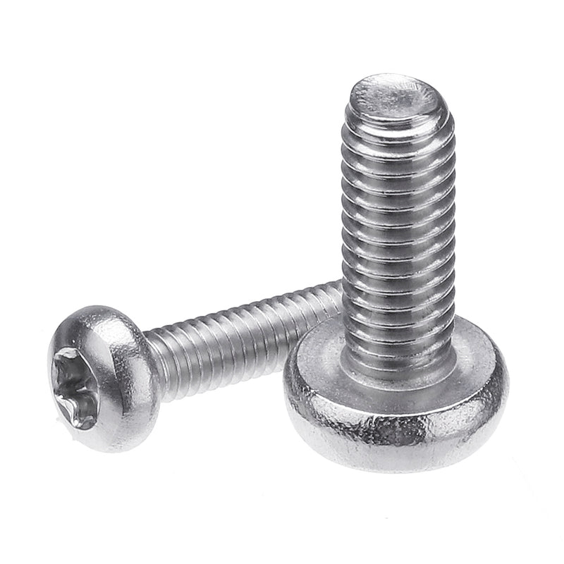 Suleve MXST2 480Pcs M4 M5 M6 Torx Screw Pan&Flat Head 304 Stainless Steel Bolt Assortment