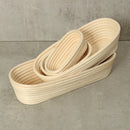 Long Oval Banneton Bread Dough Proofing Rattan Brotform Storage Baskets Loaf Proving Rising 4 Sizes