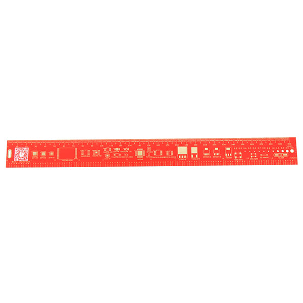 3Pcs 30cm Multifunctional PCB Ruler Measuring Tool Red