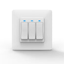MoesHouse WS-EUY3-W EU Standard 3 Gang Smart Push Button Switch Smart Life Tuya Wireless Remote Control Work with Alexa Google Home