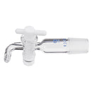 24/29Glass Adapter VacuumFlowControlAdapterwithGlassStopcockMaleGroundJointto Right AngleHoseConnection