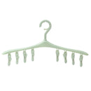 Rotatable 8 Clip Windproof Drying Rack Hanger Cloth Sock Short Rack Plastic Non-slip Hanger