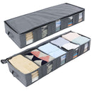 5 Grid Clothing Storage Bag Box Non-woven Fabric Foldable Clothes Organizer
