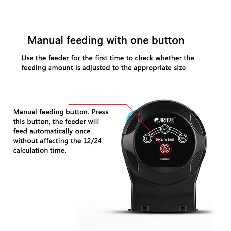 Automatic Feeder Food Dispenser USB Rechargeable for Aquarium Fish Shrimp Turtle Tank
