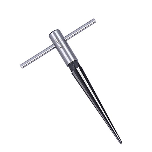1/8-1/2inch (3-13mm) Bridge Pin Hole Hand Held Reamer T Handle Tapered 6 Fluted Chamferc Reaming
