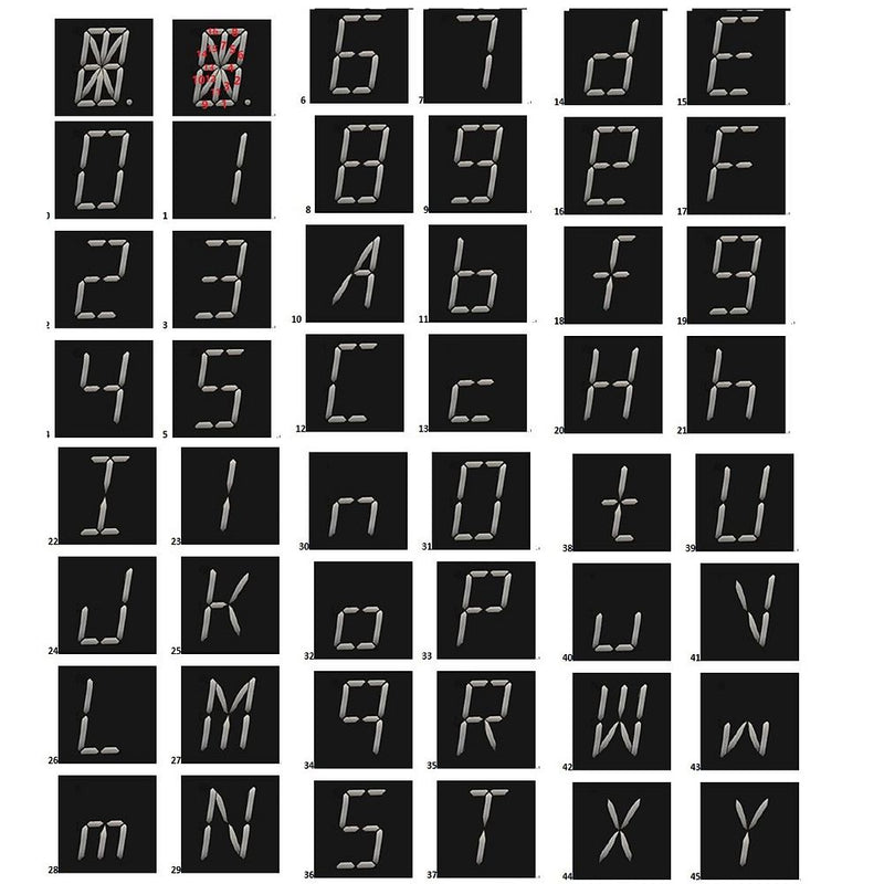 DM8BA10 10-Bit 16-Segment LCD Display Panel LED Module DC 5V TM1622 Chip TM1622 Compatible with HT1622