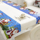1PC 110x180cm Rectangular Disposable Table Cloth Christmas Tablecloth Printed Table Cover New Year