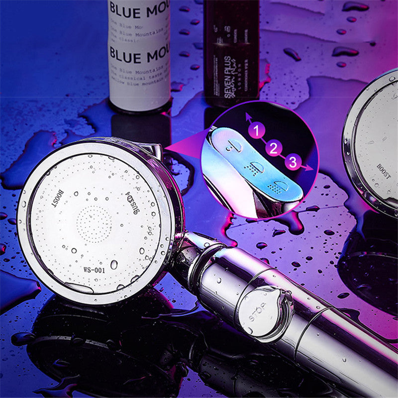 360 Degrees Rotating Adjustable 3 Spray Settings Water Saving Shower Water Pressure Shower Head