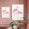Unframed Modern Flamingo Art Canvas Oil Painting Print Wall Hanging Poster Decorations
