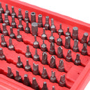 Drillpro 98pcs Torx Star Spline Hex Cross Slotted Screwdriver Bit Set Garage Repair Tool