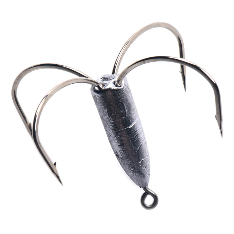 ZANLURE 50g High Carbon Steel 4-Jaw Fishing Anchor Hook Super Sharp Sea Fishing Hooks
