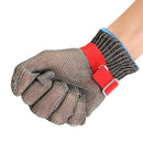 Safety Cut Proof Stab Resistant Stainless Steel Metal Mesh Butcher Glove Size M