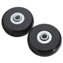2pcs 50mm Black Luggage Suitcase Replacement Rubber Wheel Roller Suitcase Repair Parts