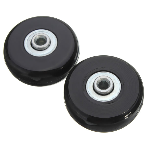 2pcs 50mm Black Luggage Suitcase Replacement Rubber Wheel Roller Suitcase Repair Parts