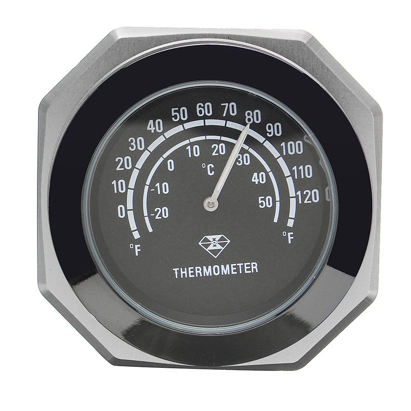 7/8" 1" Motorcycle Accessory Handlebar Mount Clock Watch & Thermometer