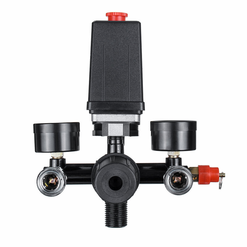 220V/380V Air Compressor Pressure Switch Air Valve Manifold Compressor Control Regulator Gauges