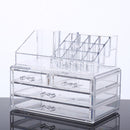 Large Capacity Transparent Acrylic Desktop Makeup Cosmetics Storage Box Jewelry Organizer Acrylic Display Box Storage with Drawers