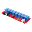 8 Channel 12V HID Driverless USB Relay USB Control Switch Computer Control Switch PC Intelligent Control Relay Module