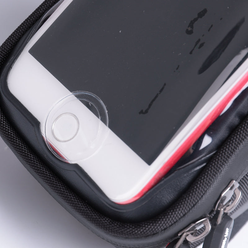 WHEEL UP 6inch Front Fingerprint Unlock Bag Waterproof Touch Sceen Phone Holder Bags Tube Pocket