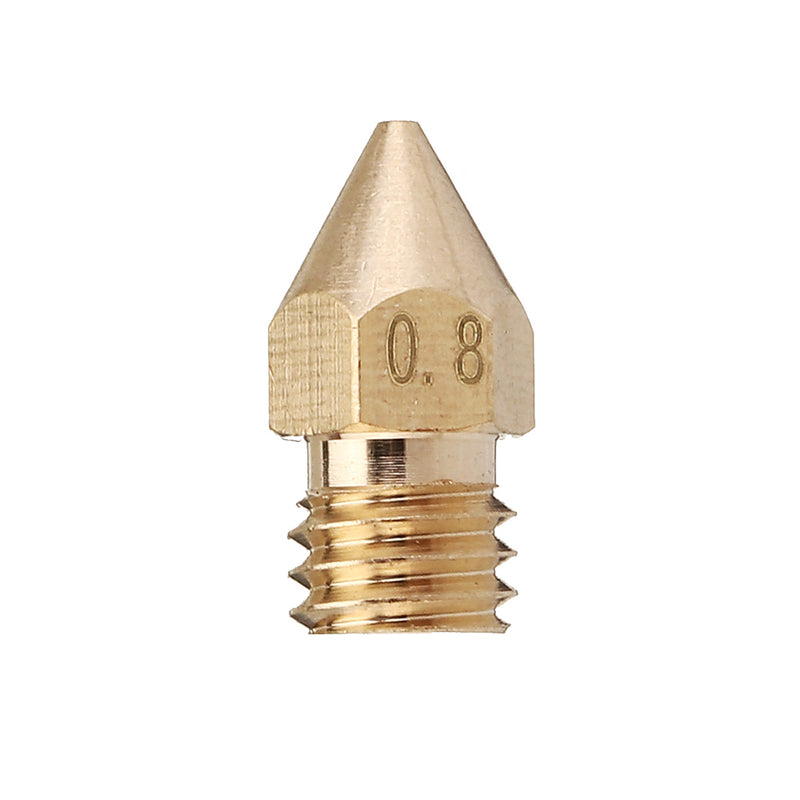 5PCS 1.75mm/0.8mm Copper Thread Extruder Nozzle For 3D Printer