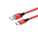 HOCO X14 2.4A Type C USB 3.0 Charging Data Cable 3.28ft/1m 6.56ft/2m for Xiaomi Mi A2 Pocophone F1