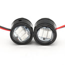 Pair Motorcycle LED Hawkeye Light Constant Mirror Mount Eagle Eye DRL Tail Lamp