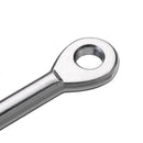 3mm 316 Marine Grade Polished Stainless Steel Swage Eye Terminal Steel Wire Rope Eyelet