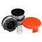 3Pcs Weed Eater String Replacement Spool Line + 1Pc Lawnmower Trimmer Cap & Spring