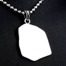 Retro Stainless Steel Maya Characters Titanium Steel Ball Pendant Chain Selection for Men