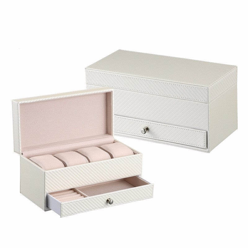 Watch Ring Bracelet Jewelry Cosmetic Jewelry Box Holder Gift Collect Case