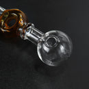 5inch Amber Ring Herb Pipe Glass Tube Filter Tool Holder Glassware Gift