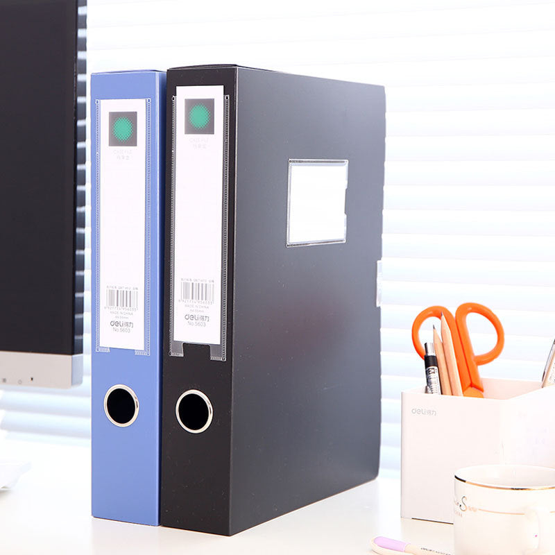 Effective file box A4 3 inch file box Glue information box Plastic storage box Office supplies Desktop Organizer