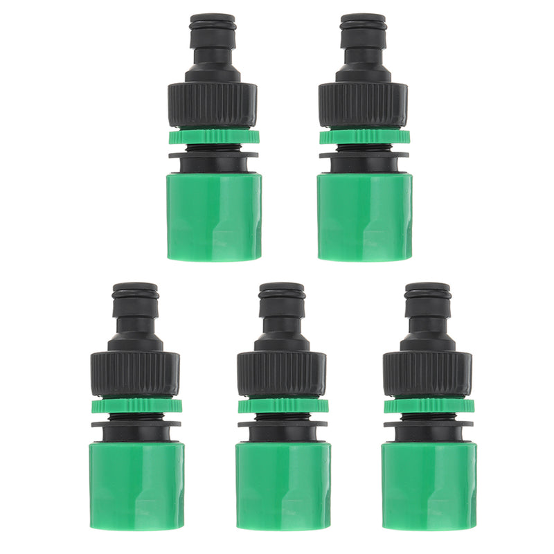 5Pcs Dual-use Connectors Garden Water Quick Coupling 1/2 inch Hose Quick Connectors Garden Pipe Adapters Homebrew Watering Tubing Fitting