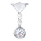 Women Sweet Heart Wing Metal Nurse Watch Pendant Clip Watch